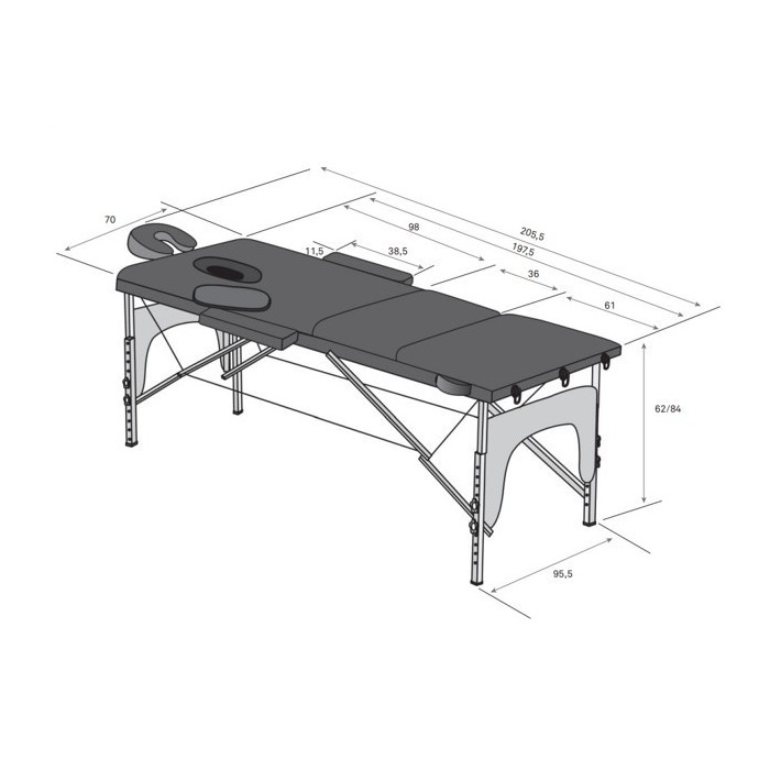 Camilla portátil Weelko