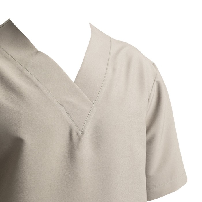 Casaca sanitaria Unisex Microfibra. Color Beige.