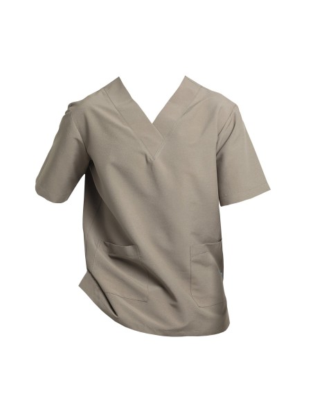 Casaca sanitaria Unisex Microfibra. Color Beige. | Iberomed