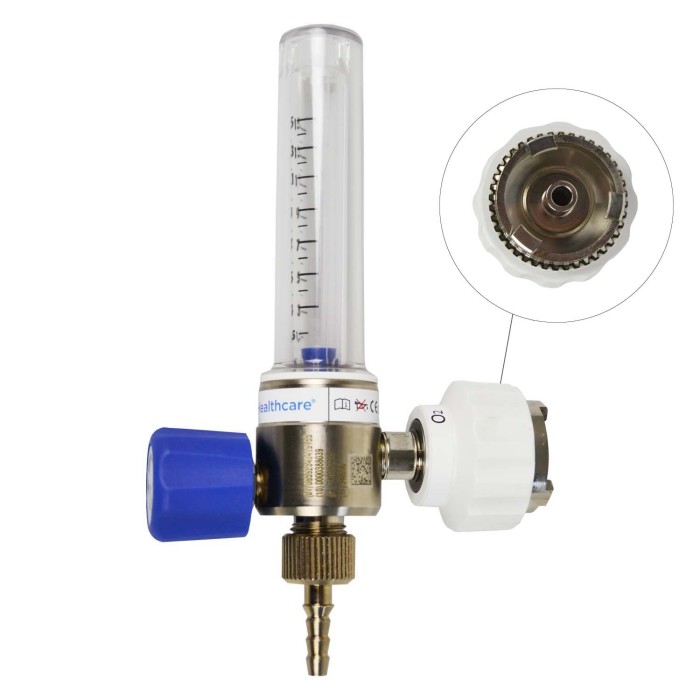 Caudalimetro O2 con flotámetro 0-15 l/m....