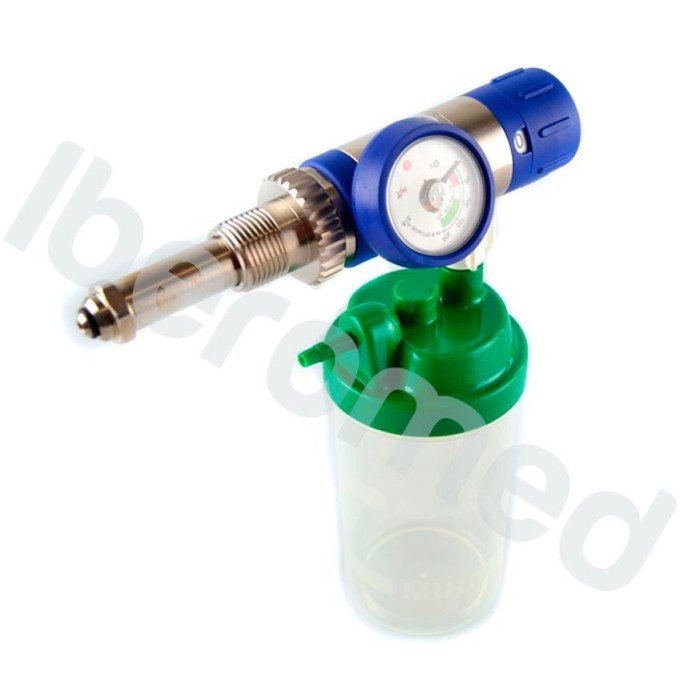 Caudalimetro botella oxigeno 0-15 l/m + vaso...