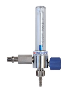 Caudalimetro oxígeno con flotámetro 0-15 l/m.Conexión DIN | Iberomed