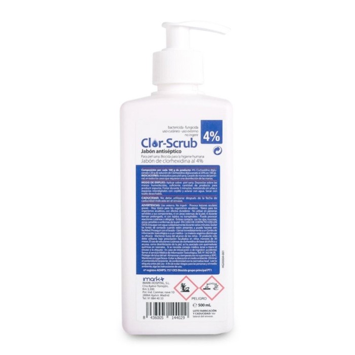 Clor-Scrub jabón de clorhexidina al 4%