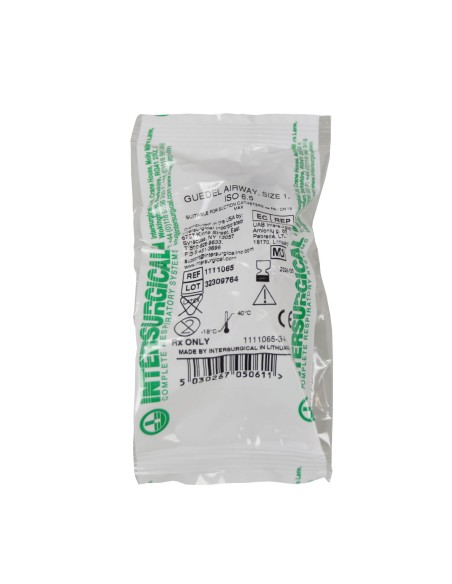 Cánula guedel nº 1. Color marrón | Iberomed