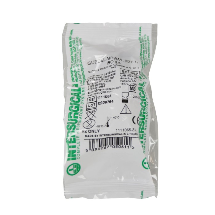 Cánula Guedel color marrón.  Nº 1