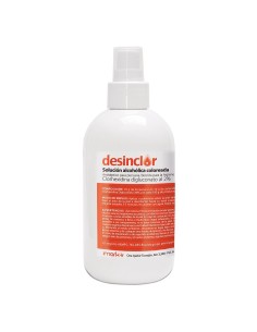 Desinclor en Spray con Pulverizador. Solución Alcohólica Clorhexidina 2%. Coloreada 250 ml | Iberomed