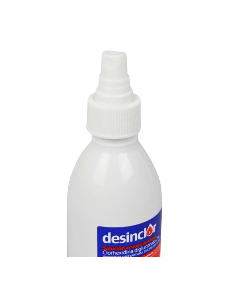 Desinclor. Pulverizador con Solución Acuosa Clorhexidina 2%. Incolora.  250 ml | Iberomed