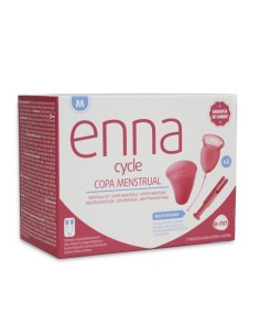 ENNA Copa Menstrual con aplicador: 2 copas + caja esterilizadora + aplicador | Iberomed