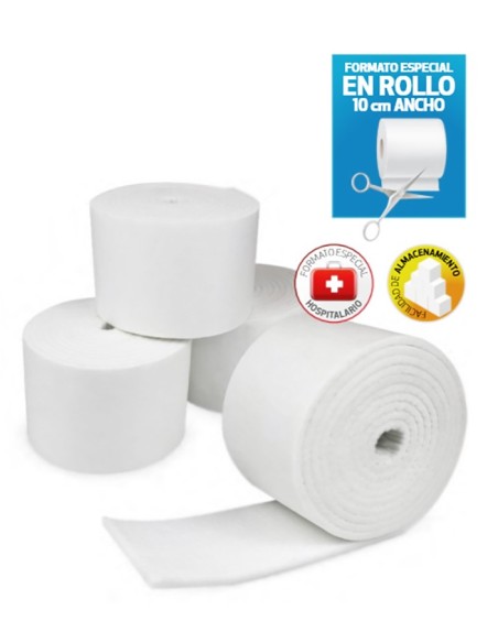 Fieltro adhesivo 5mm. Formato especial en caja, rollo de 10cm x 3m | Iberomed Fieltro adhesivo 5mm. Formato especial en caja, rollo de 10cm x 3m | Iberomed