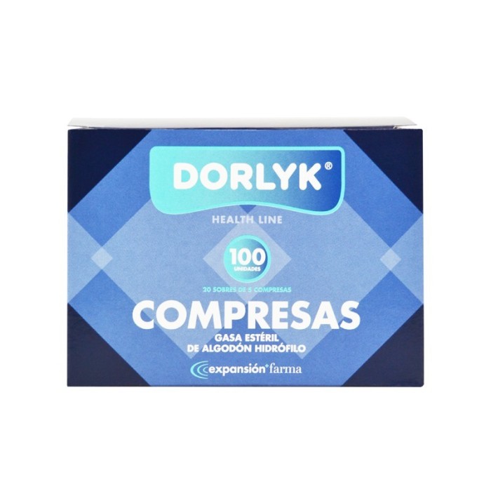 Gasa estéril de 16cm x 25cm. Caja de 100 uds