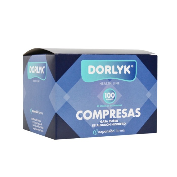 Gasa estéril de 16cm x 25cm. Caja de 100 uds