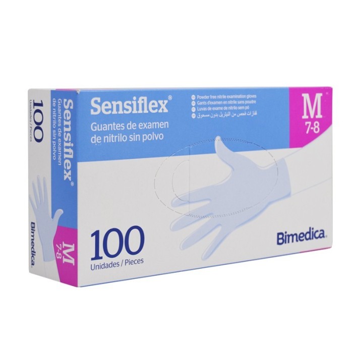 Guante de Nitrilo sin polvo Sensiflex....