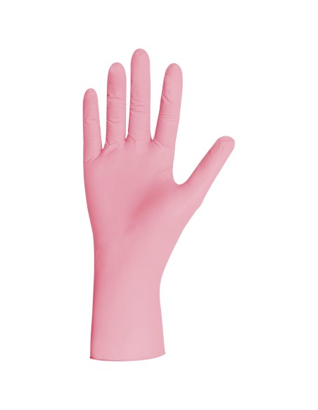 Guante nitrilo Rosa sin polvo Tallas XS-S-M-L-XL | Iberomed