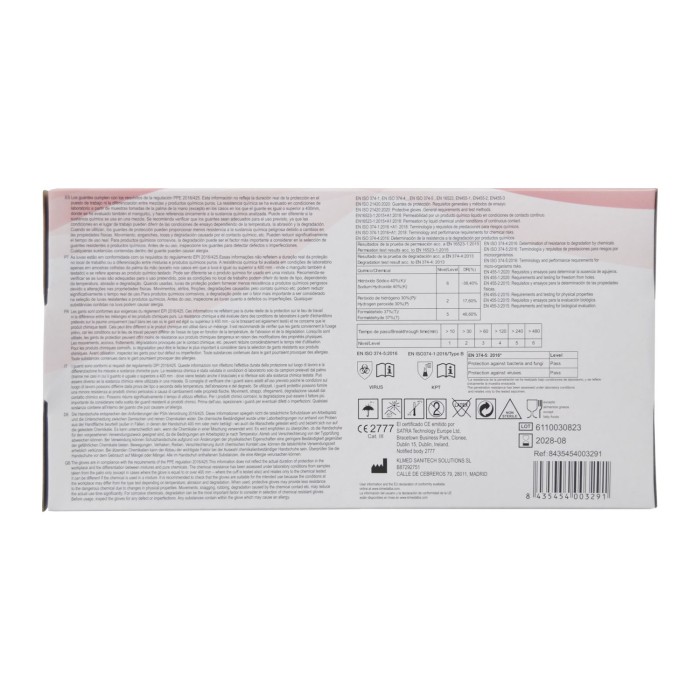 Guante nitrilo Rosa sin polvo