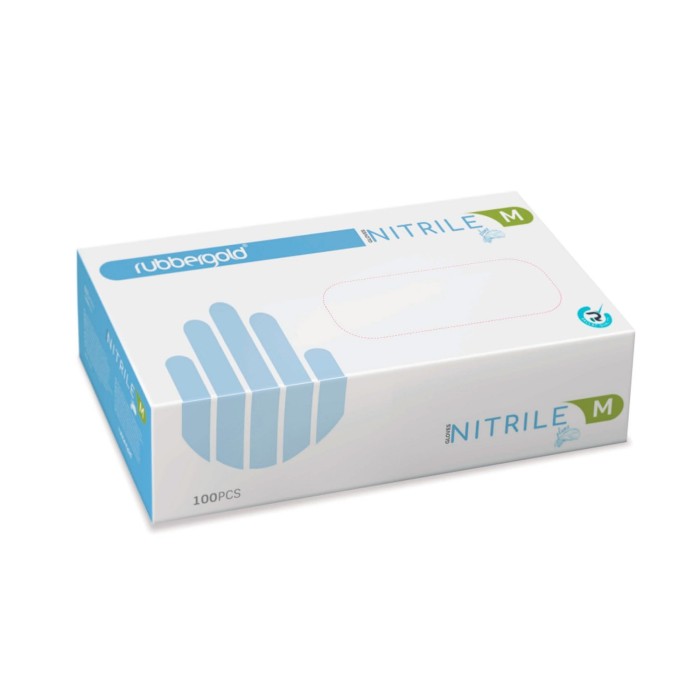 Guantes de examen de Nitrilo sin polvo morado