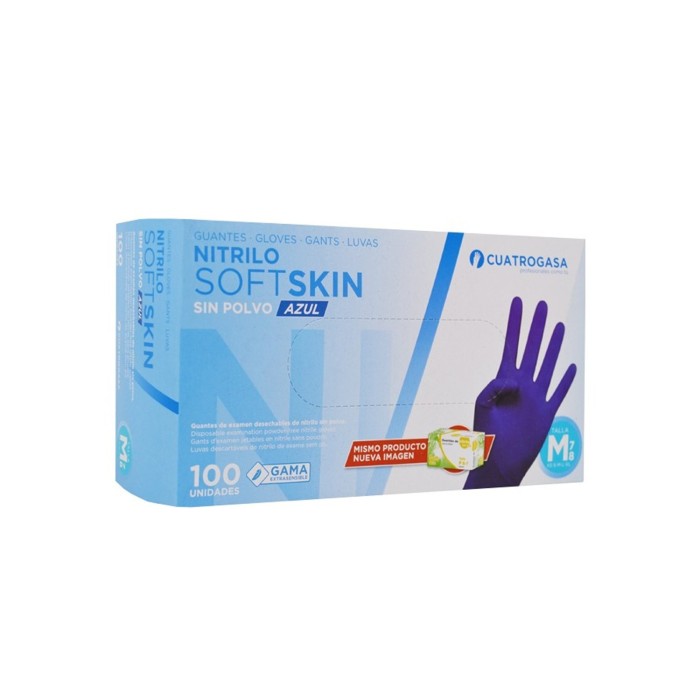 Guantes de nitrilo sin polvo Soft Skin. Color...