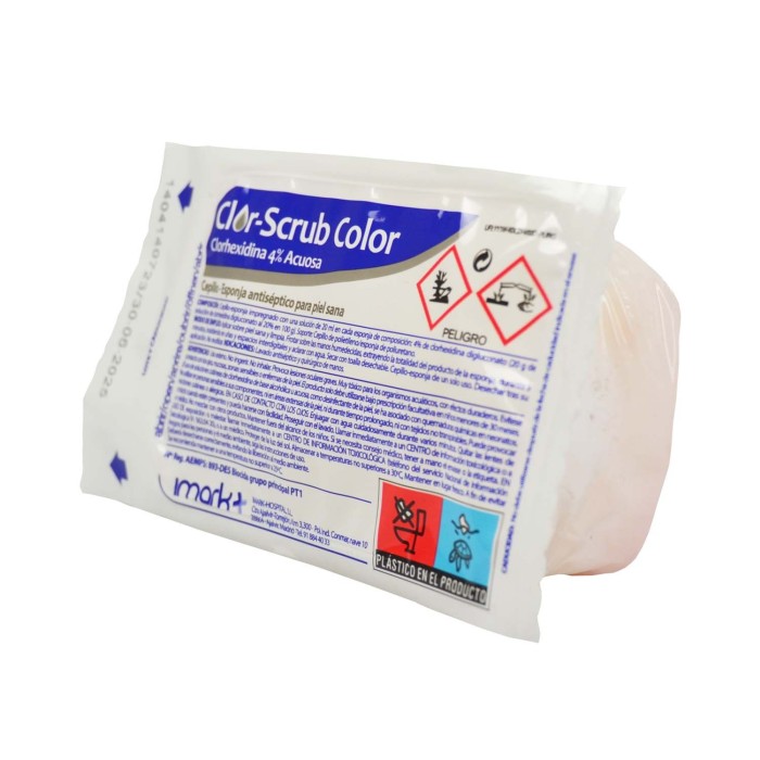 IMARK. Cepillo impregnado jabón clorhexidina 4%