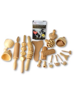 Kit de maderoterapia completo con 18 elementos- Maderoterapia-Iberomed