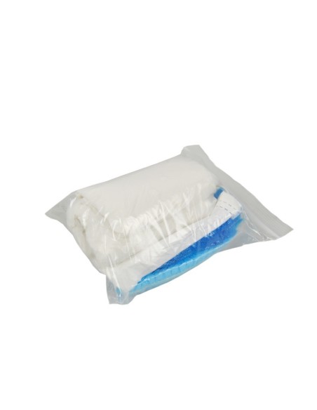 100 Uds kit de visita vestuario con bata, calzas, gorro y mascarilla | Formato ahorro | Iberomed