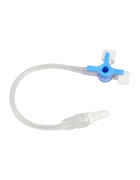 Llave de tres vías con extensión de 10 cm | Iberomed