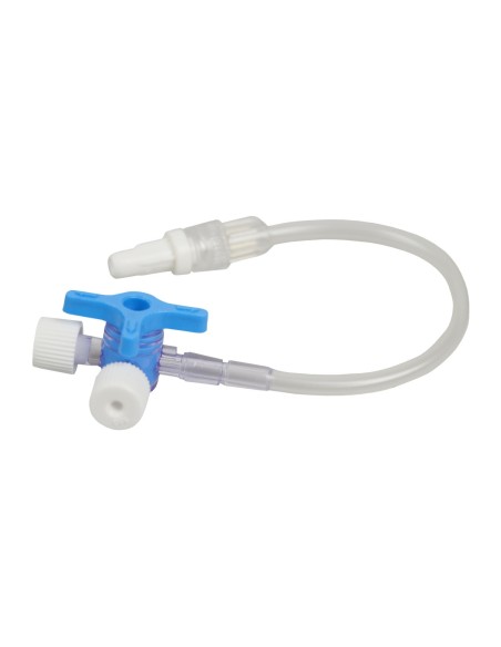 Llave de tres vías con extensión de 10 cm | Iberomed