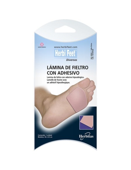 Lámina de fieltro con Adhesivo Herbifeet | Iberomed