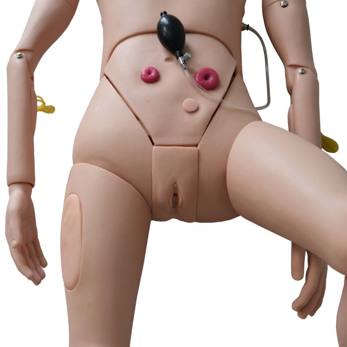 Maniquí de mujer para prácticas de enfermería...