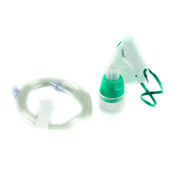 Mascarilla para nebulización. Pediátrica.