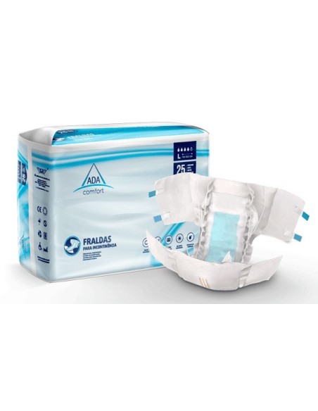 Pañal para incontinencia adulto ADA. Talla L. | Iberomed