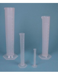 Probeta de plástico clase B de 1000 ml, 4 uds | Iberomed