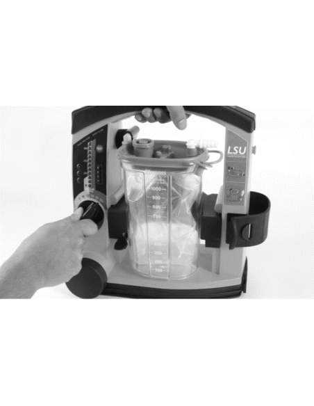 Recipiente transparente para bolsa de secrecciones 1000 ml | Iberomed