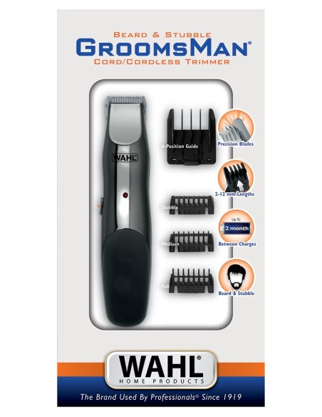 Recortadora de barba GroomsMan Recargable. Wahl | Iberomed