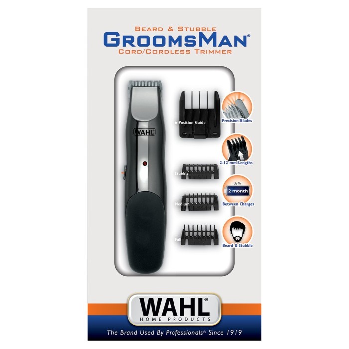 Recortadora de barba GroomsMan Recargable. Wahl