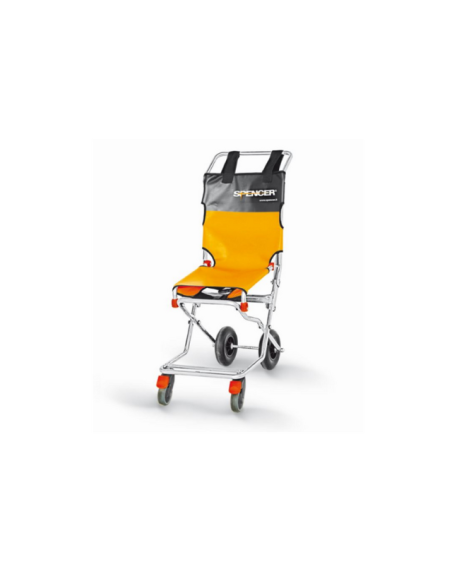 Silla de evacuación Spencer 407 Cromo – Maniobrabilidad y confort | Iberomed
