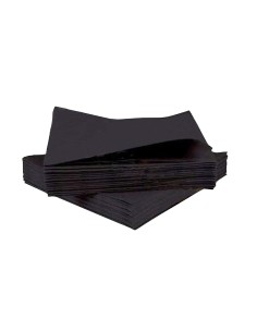 Servilleta Plastificada Negra 33x45cm | Iberomed