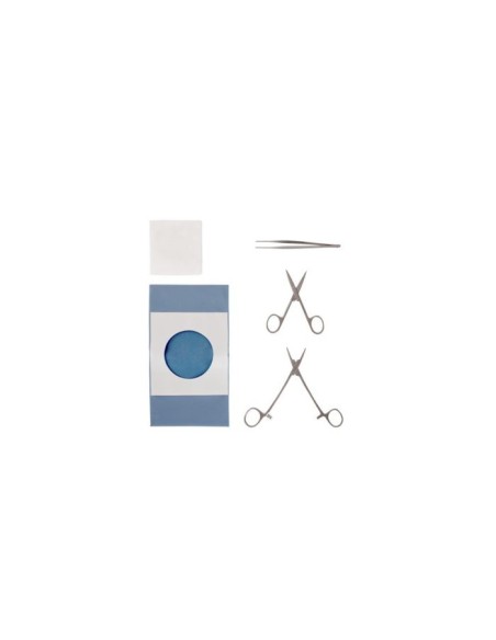 Set de Sutura Essential con fórceps Adson sin dientes- iberomed