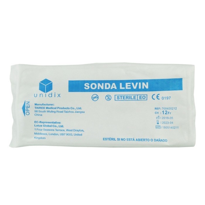 Sonda nasogástrica levin - CH ( en el selector)