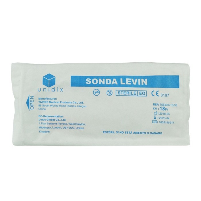 Sonda nasogástrica levin - CH ( en el selector)