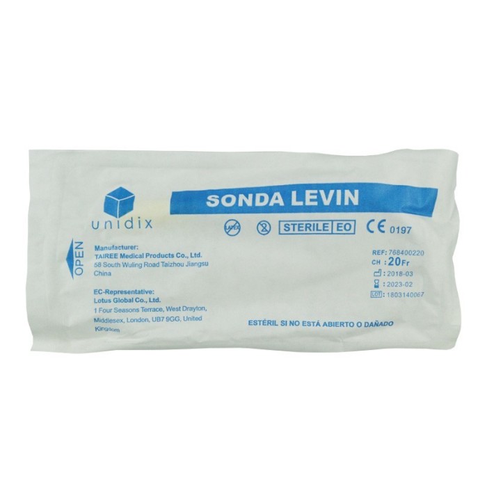 Sonda nasogástrica levin - CH ( en el selector)
