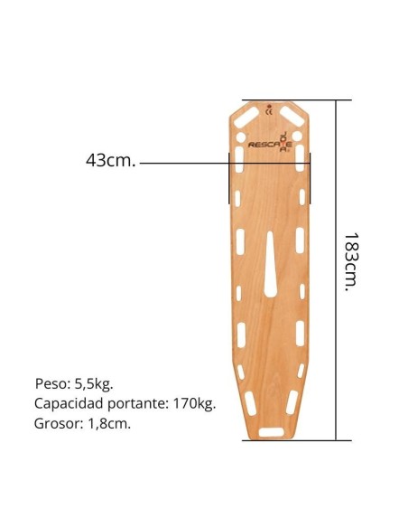 Tabla espinal jota S2L tabla larga-Iberomed