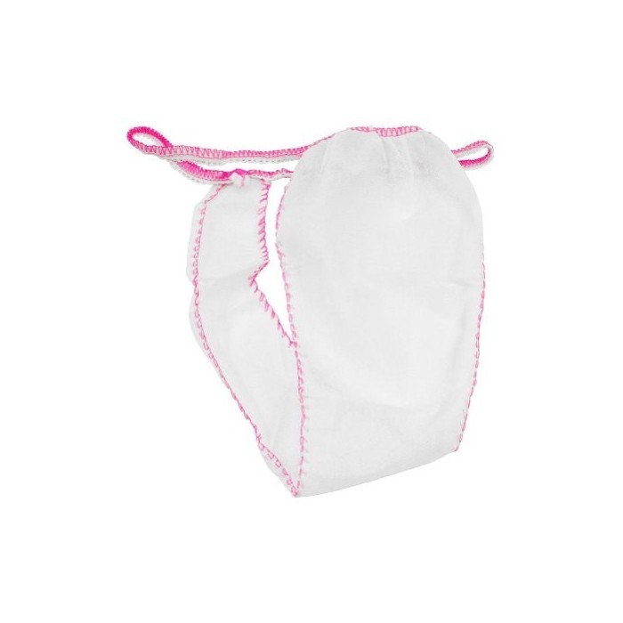 Tanga desechable para mujer blanco (bolsa 100 uds)