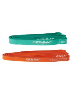 Theraband Set de 2 bandas de alta resistencia (1 light, 1 media) | Iberomed