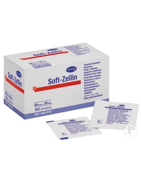 Toallita Soft Zellin. 70 %. 100 uds. 60x30 mm | Iberomed