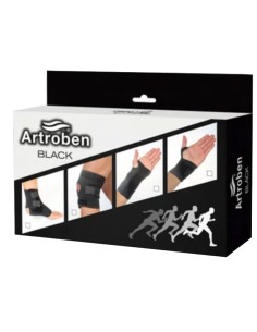 Tobillera Universal Reforzada Artroben Black Herbitas | Iberomed