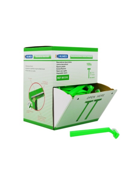 Rasuradoras desechables 1 hoja. 100 uds
