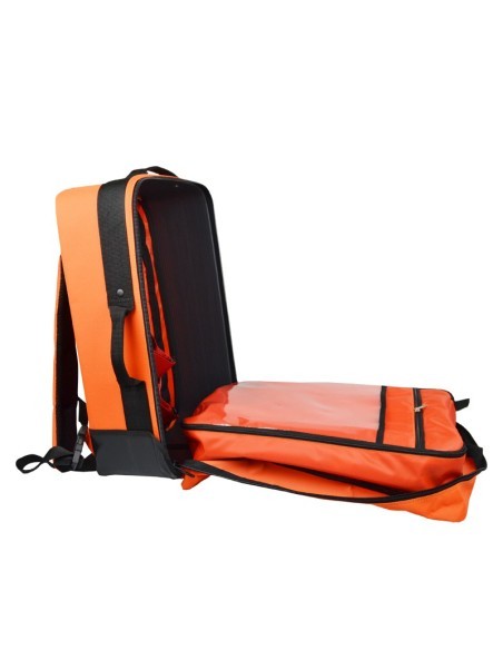 Mochila-Botiquín para emergencias rígida con dotación color rojo | Iberomed