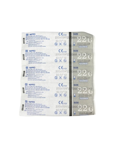 Aguja hipodérmica NIPRO. 100 Uds | Iberomed