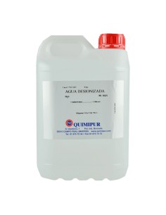 Agua desionizada 5 Litros | Iberomed