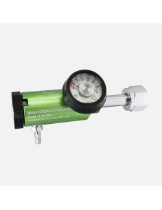 Regulador de oxígeno con caudalímetro 0–15 LPM para botellas