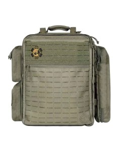 Mochila táctica médica Rhino Rescue 40L verde militar equipada